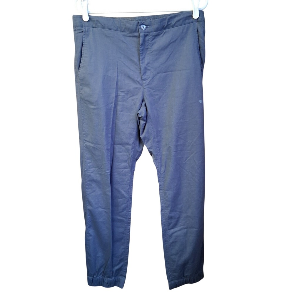 Mack Weldon Men's Chino Jogger Pants Size Large Blue 29.5" Inseam EUC‎